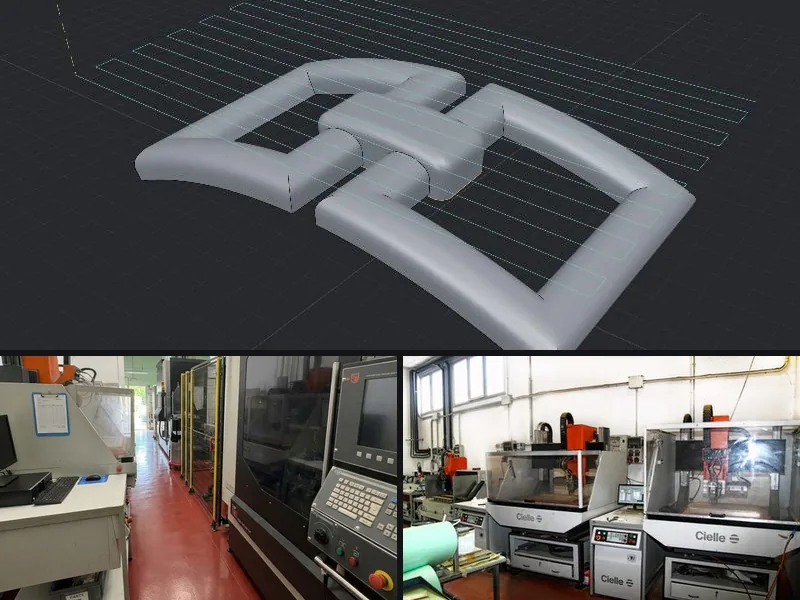 Progettazione CAD/CAM di un modello e centri di lavoro CNC per la lavorazione conto terzi